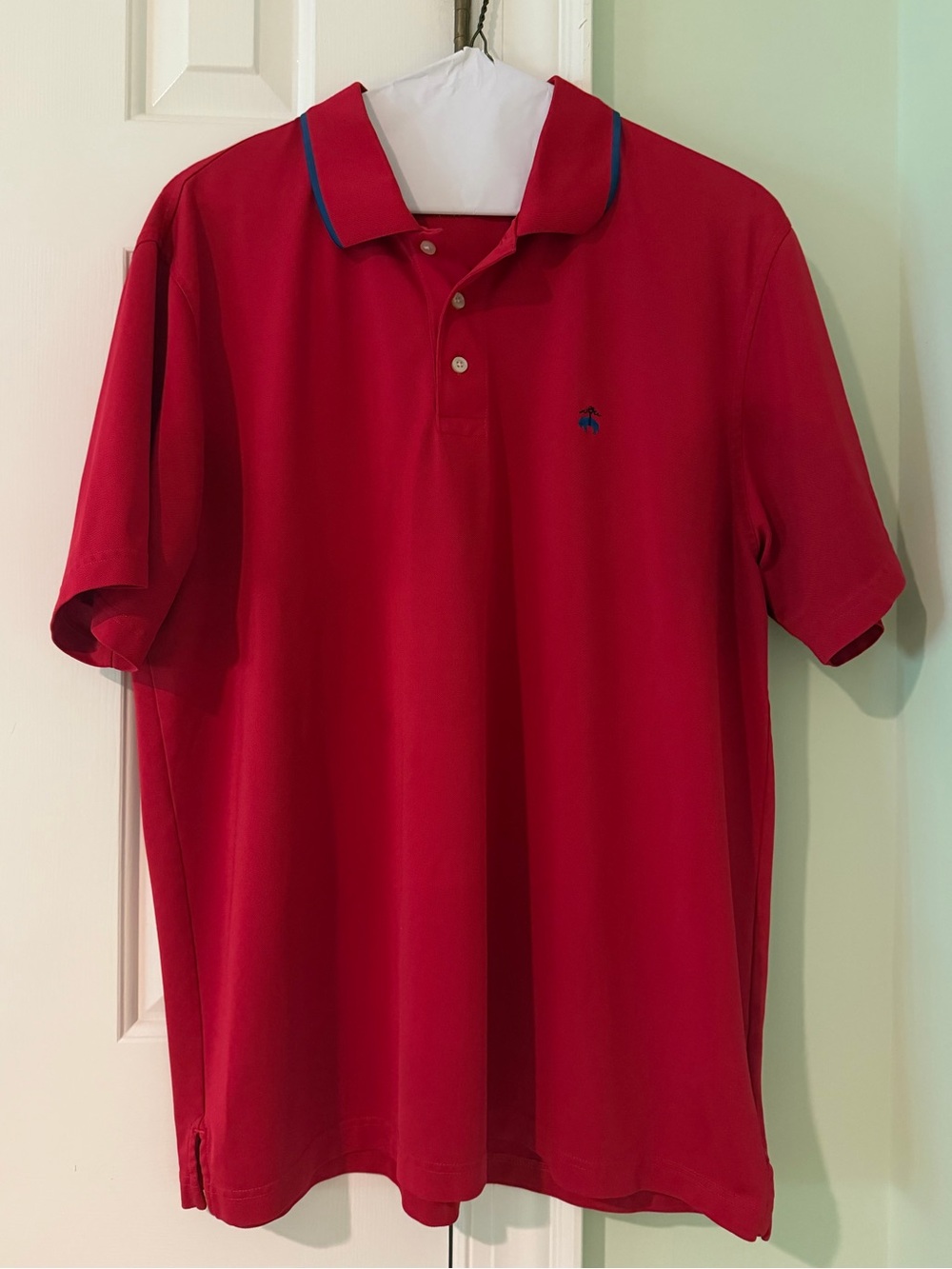 Brooks Brothers Men's Red Performance Series Pique Polo Shirt XXL